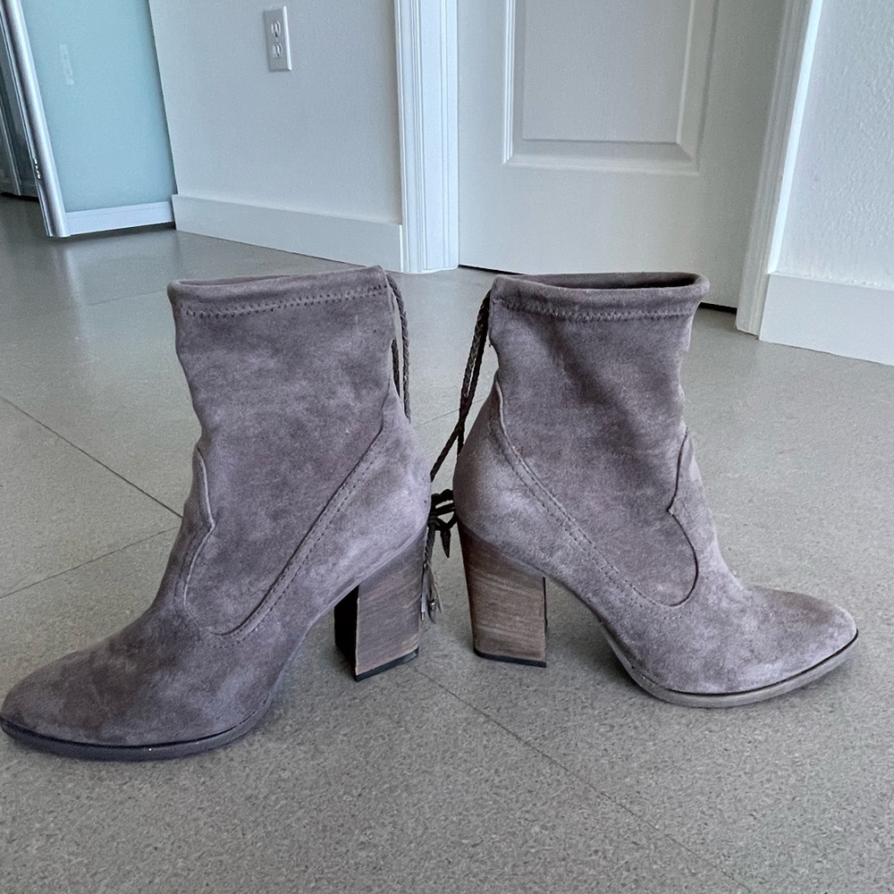 Grey Suede bootie
